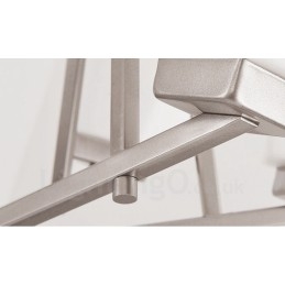 Suspension chromée à 4 lumières, lustre moderne d'intérieur, luminaires suspendus pour la maison, avec abat-jour en verre