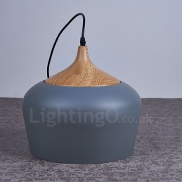 Lampe suspendue contemporaine moderne à 1 lumière avec abat-jour blanc rouge bleu