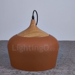Lampe suspendue contemporaine moderne à 1 lumière avec abat-jour blanc rouge bleu