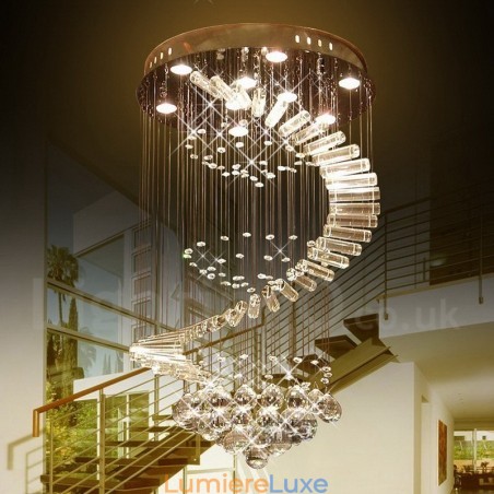 Plafonnier suspendu moderne en cristal K9 à 9 lumières, luminaire d'intérieur Plafonnier suspendu moderne en cristal K9 à 9 lumières, luminaire d'intérieur