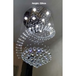 Plafonnier suspendu moderne en cristal K9 à 9 lumières, luminaire d'intérieur