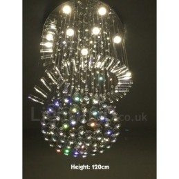 Plafonnier suspendu moderne en cristal K9 à 9 lumières, luminaire d'intérieur