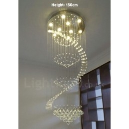Plafonnier suspendu moderne en cristal K9 à 9 lumières, luminaire d'intérieur