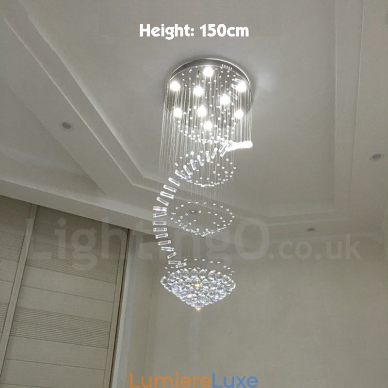 Plafonnier suspendu moderne en cristal K9 à 9 lumières, luminaire d'intérieur