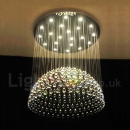 Plafonnier suspendu moderne en cristal K9 à 21 lumières, luminaire d'intérieur