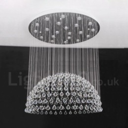 Plafonnier suspendu moderne en cristal K9 à 21 lumières, luminaire d'intérieur