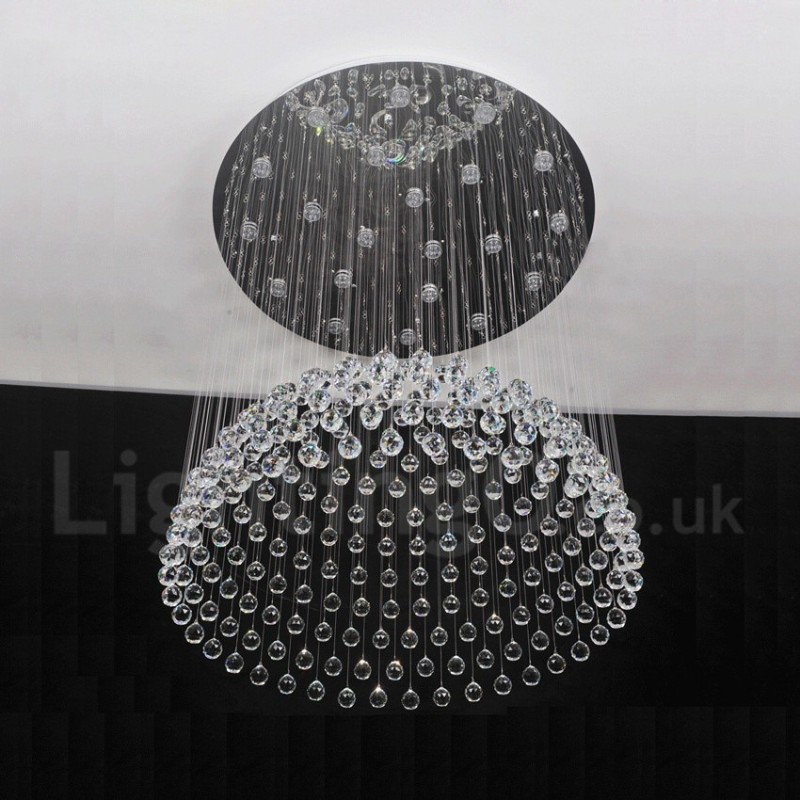 Plafonnier suspendu moderne en cristal K9 à 21 lumières, luminaire d'intérieur