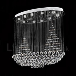 Plafonnier suspendu moderne en cristal K9 à 10 lumières, luminaire d'intérieur