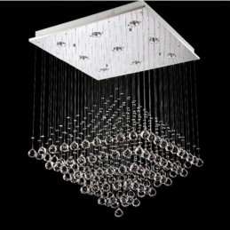 Plafonnier suspendu moderne en cristal K9 à 9 lumières, luminaire d'intérieur