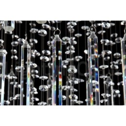 Plafonnier suspendu moderne en cristal K9 à 5 lumières, luminaire d'intérieur