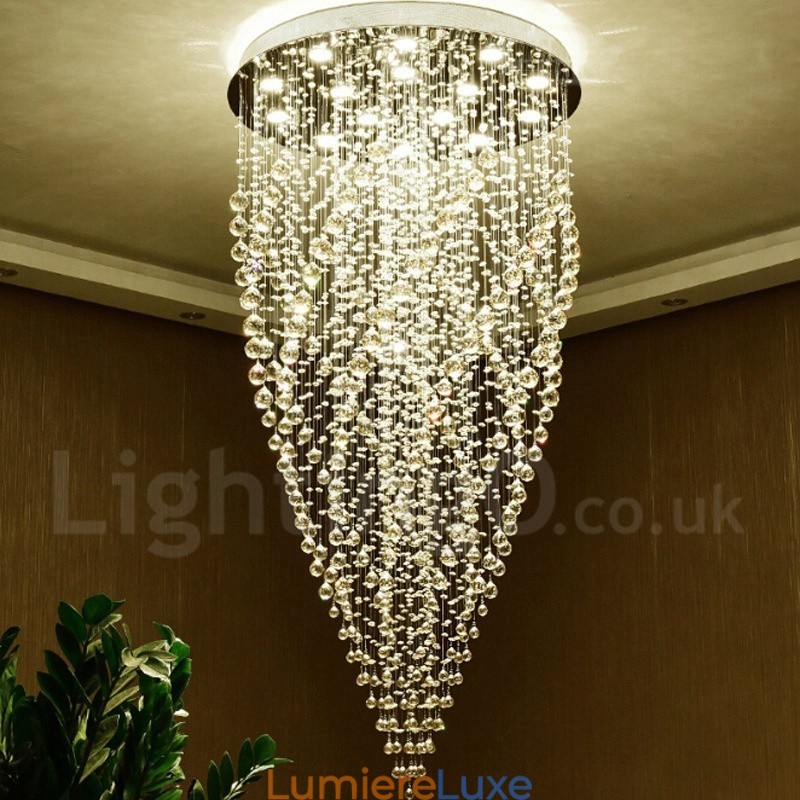 Plafonnier suspendu moderne en cristal K9 à 15 lumières, luminaire d'intérieur