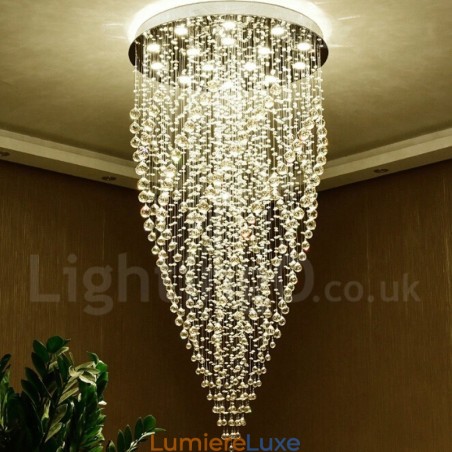 Plafonnier suspendu moderne en cristal K9 à 15 lumières, luminaire d'intérieur Plafonnier suspendu moderne en cristal K9 à 15 lumières, luminaire d'intérieur
