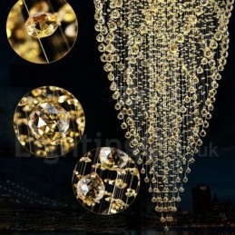 Plafonnier suspendu moderne en cristal K9 à 15 lumières, luminaire d'intérieur