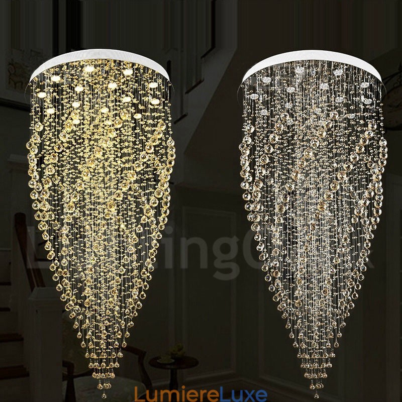 Plafonnier suspendu moderne en cristal K9 à 15 lumières, luminaire d'intérieur