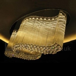 Plafonnier suspendu moderne en cristal K9, luminaire d'intérieur
