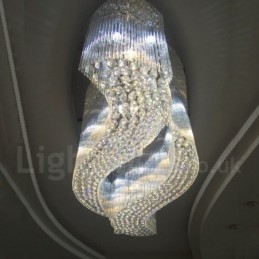Plafonnier suspendu moderne en cristal K9, luminaire d'intérieur