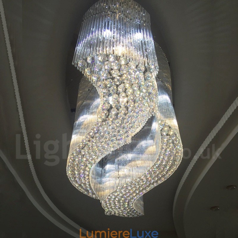 Plafonnier suspendu moderne en cristal K9, luminaire d'intérieur