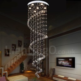 Plafonnier suspendu moderne en cristal K9 à 7 lumières, luminaire d'intérieur
