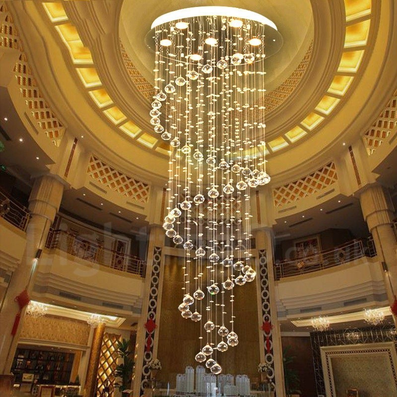 Plafonnier suspendu moderne en cristal K9 à 7 lumières, luminaire d'intérieur