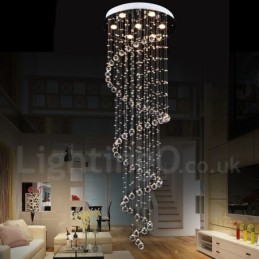 Plafonnier suspendu moderne en cristal K9 à 7 lumières, luminaire d'intérieur