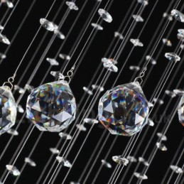 Plafonnier suspendu moderne en cristal K9 à 7 lumières, luminaire d'intérieur
