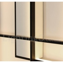 Plafonnier moderne et contemporain en aluminium avec variateur d'intensité pour salon, chambre à coucher