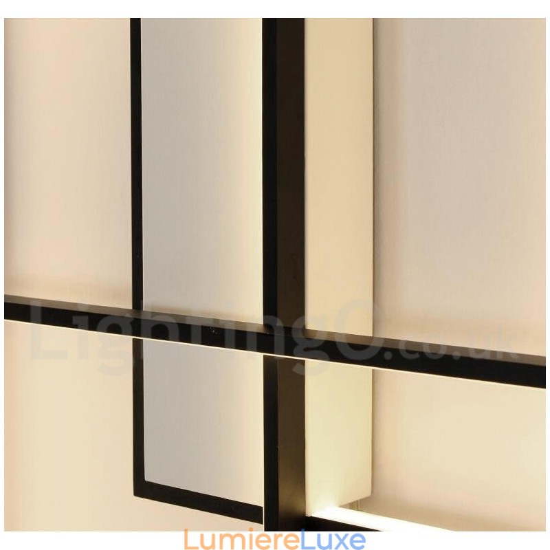 Plafonnier moderne et contemporain en aluminium avec variateur d'intensité pour salon, chambre à coucher