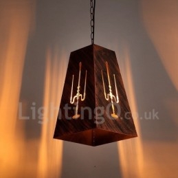 1 lampe suspendue rétro vintage style café