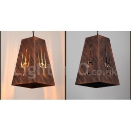 1 lampe suspendue rétro vintage style café