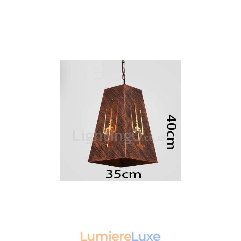 1 lampe suspendue rétro vintage style café