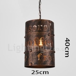 1 lampe suspendue rétro vintage style café