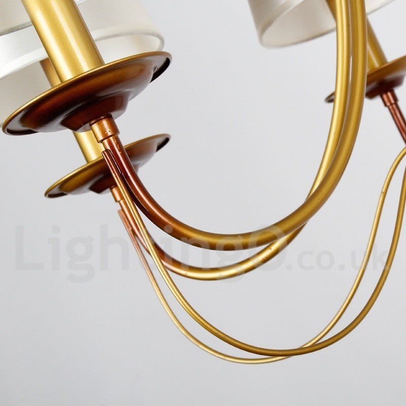 Lustre à 12 lumières de style méditerranéen rustique et contemporain moderne de style bougie