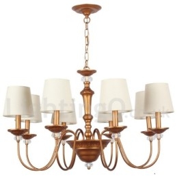 Lustre rétro à 8 lumières de style bougie