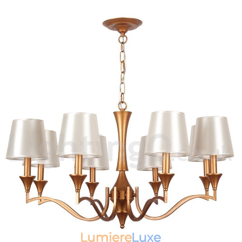 Lustre à 8 lumières de style bougie