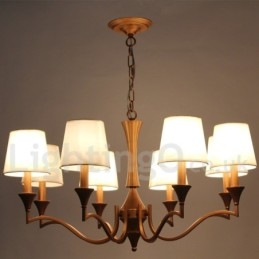 Lustre à 8 lumières de style bougie