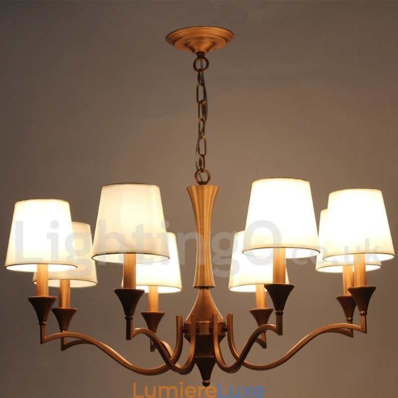 Lustre à 8 lumières de style bougie