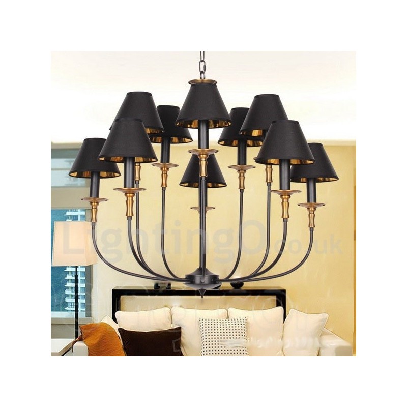 Lustre de style bougie rétro contemporain