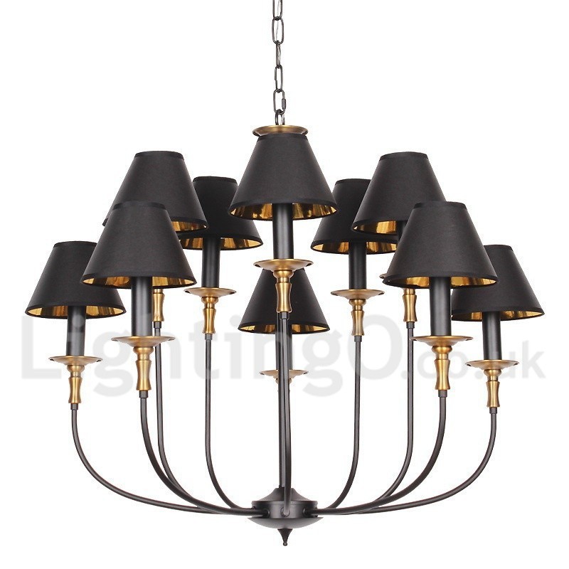 Lustre de style bougie rétro contemporain