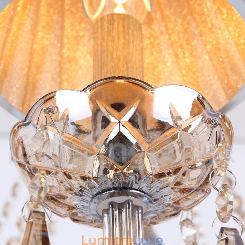 Lustre en cristal K9 à 8 lumières de style bougie