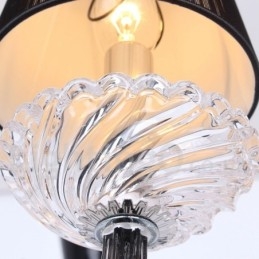 Lustre contemporain en cristal K9 blanc à 8 lumières de style bougie