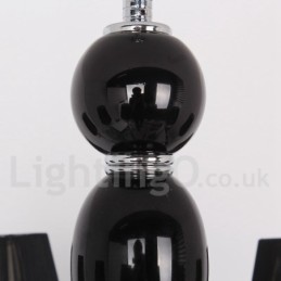 Lustre contemporain à 5 lumières en cristal K9 blanc de style bougie