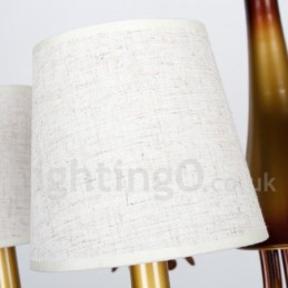 Lustre moderne contemporain rustique à 8 lumières de style bougie