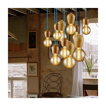 Lustre Mini Style Moderne Contemporain Bois Bambou Lustre Mini Style Moderne Contemporain Bois Bambou