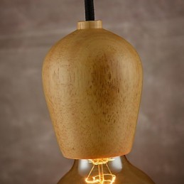 Lustre Mini Style Moderne Contemporain Bois Bambou