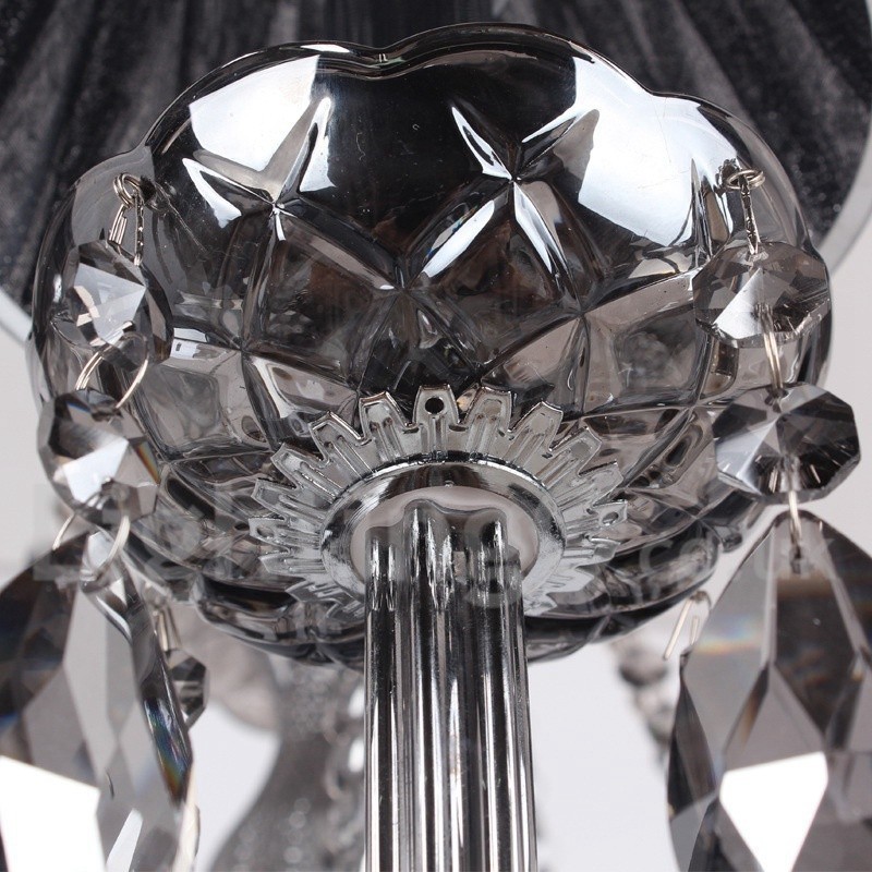 Lustre en cristal K9 à 6 lumières de style bougie