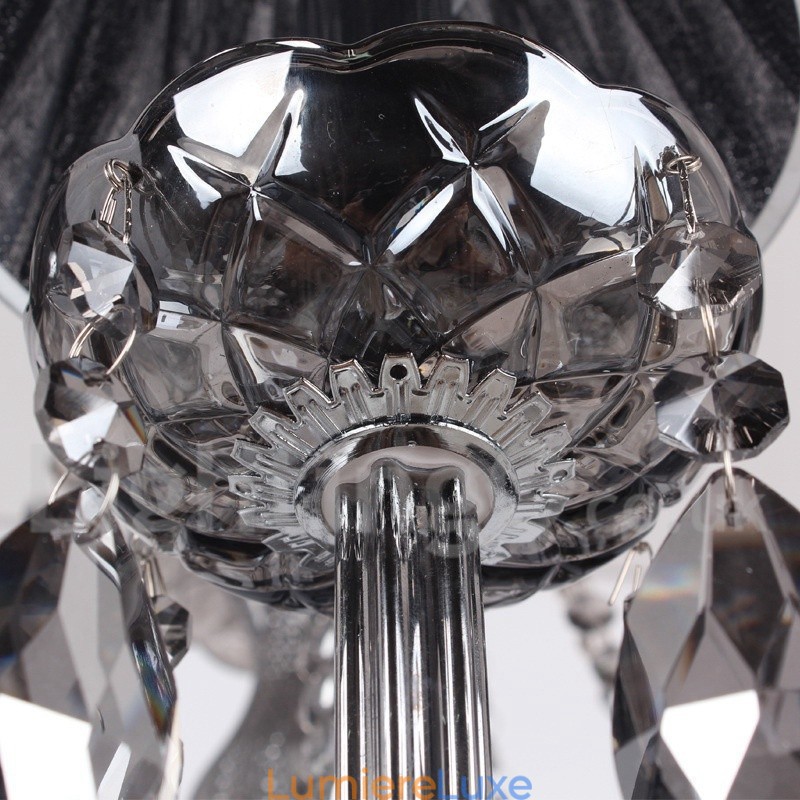 Lustre à 3 lumières en cristal K9 de style bougie