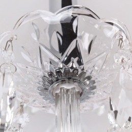 Lustre contemporain à 8 lumières en cristal K9 de style bougie