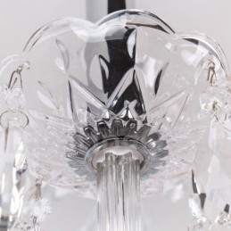 Lustre contemporain à 3 lumières en cristal K9 de style bougie