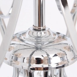 Lustre contemporain à 5 lumières en cristal K9 de style bougie