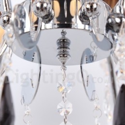 Lustre contemporain à 8 lumières en cristal K9 de style bougie